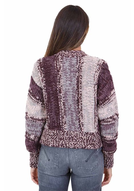 CARDIGAN RIGA MOULINE' ROBERTO COLLINA | Maglie | 46010F4636